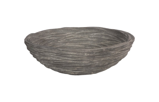 Waves Bowl, Large, Gray