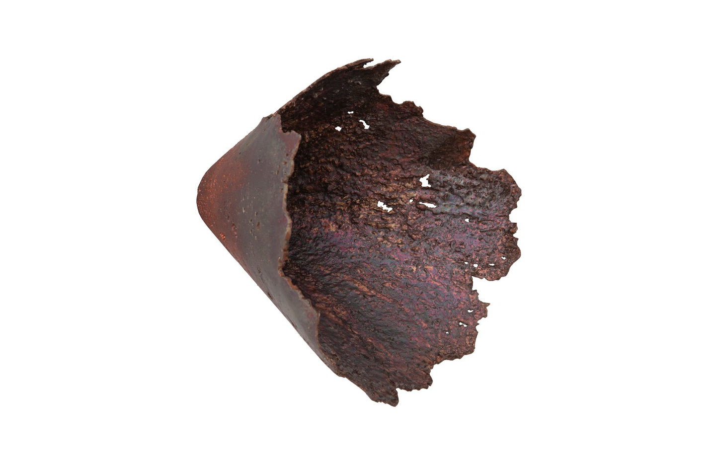 Jagged Splash Bowl Wall Art, Oxidized Copper Finish