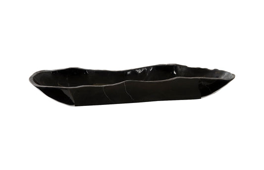 Aragonite Canoe Bowl, Black, Medium