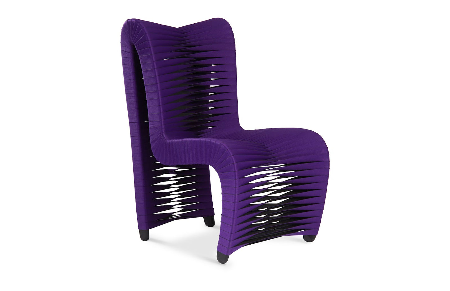 Seat Belt Dining Chair, High Back, Purple