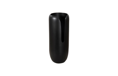 Interval Wood Vase, Black, Medium