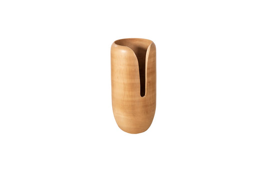 Interval Wood Vase, Natural, Small