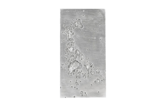 Splotch Wall Art, Rectangle, Silver Leaf