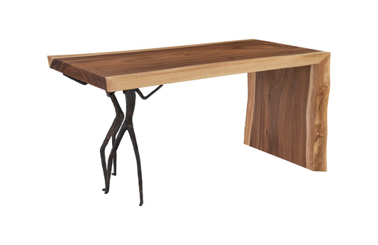 Atlas Desk, Natural, Waterfall Leg