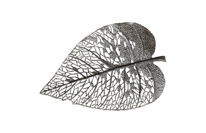 Birch Leaf Wall Art, Silver, LG