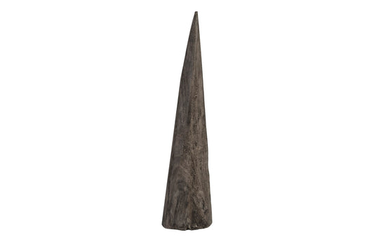 Shark Tooth Sculpture, Large, Gray Stone Finish