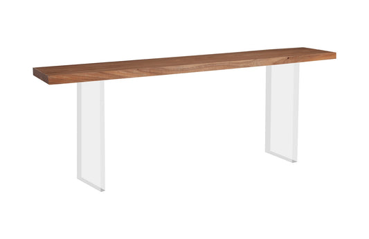 Floating Console Table, Acrylic Legs