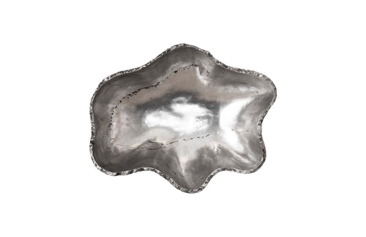 Cast Onyx Wall Bowl, Silver, SM