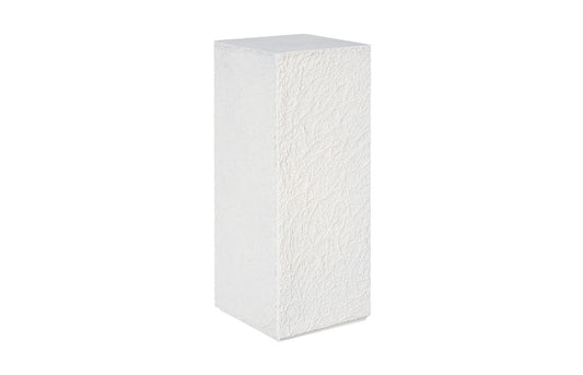 String Theory Pedestal, White Stone, Medium