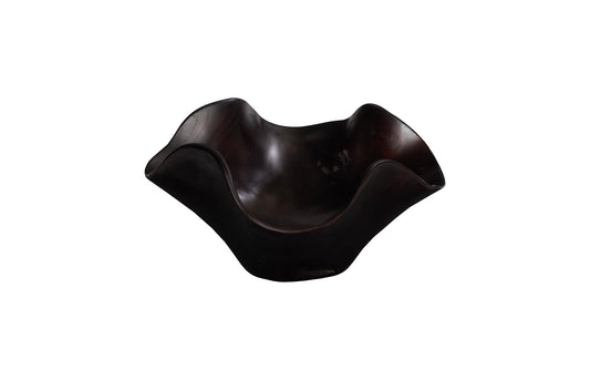 Teak Wood Bowl, Black