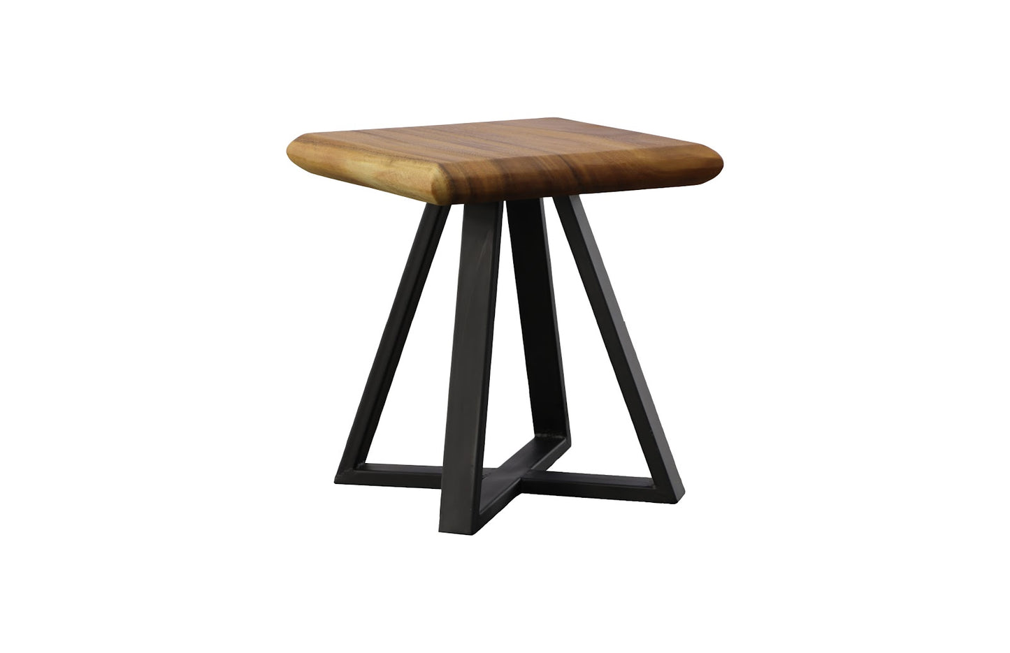 Trapezium Side Table, Black Base