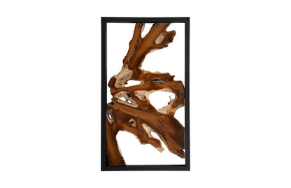 Framed Root Wall Art, Rectangle, Black