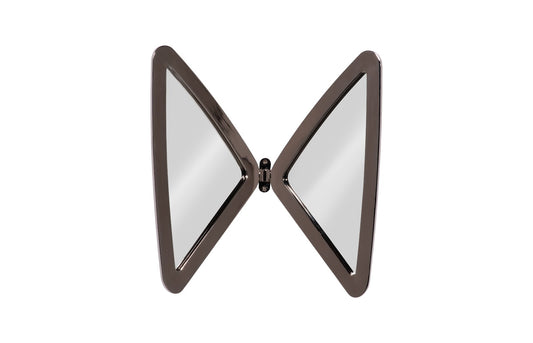 Butterfly Mirror, Plated Black Nickel