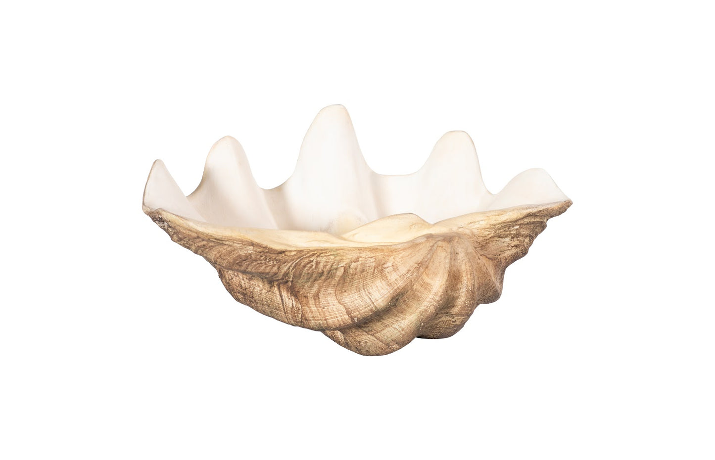 Cast Clam Shell Bowl, Faux Finish, SM