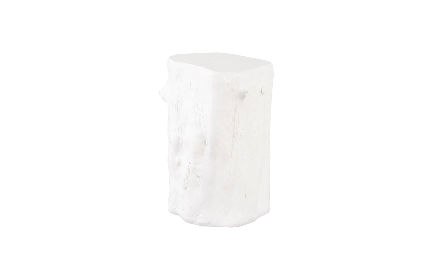 Log Stool, Gel Coat White, SM