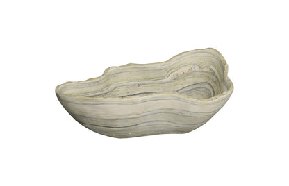 Cast Gray Onyx Bowl, Faux Finish, Small