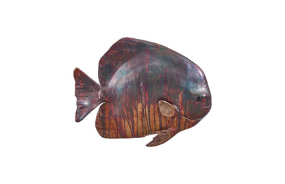 Australian Bat Fish Wall Sculpture, Resin, Copper Patina Finish