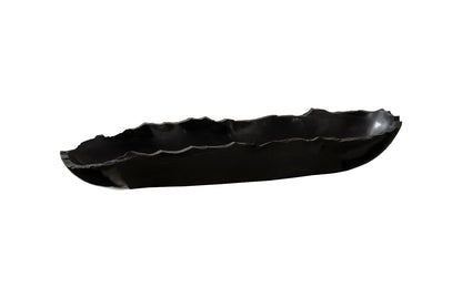 Onyx Canoe Bowl, Black, Small