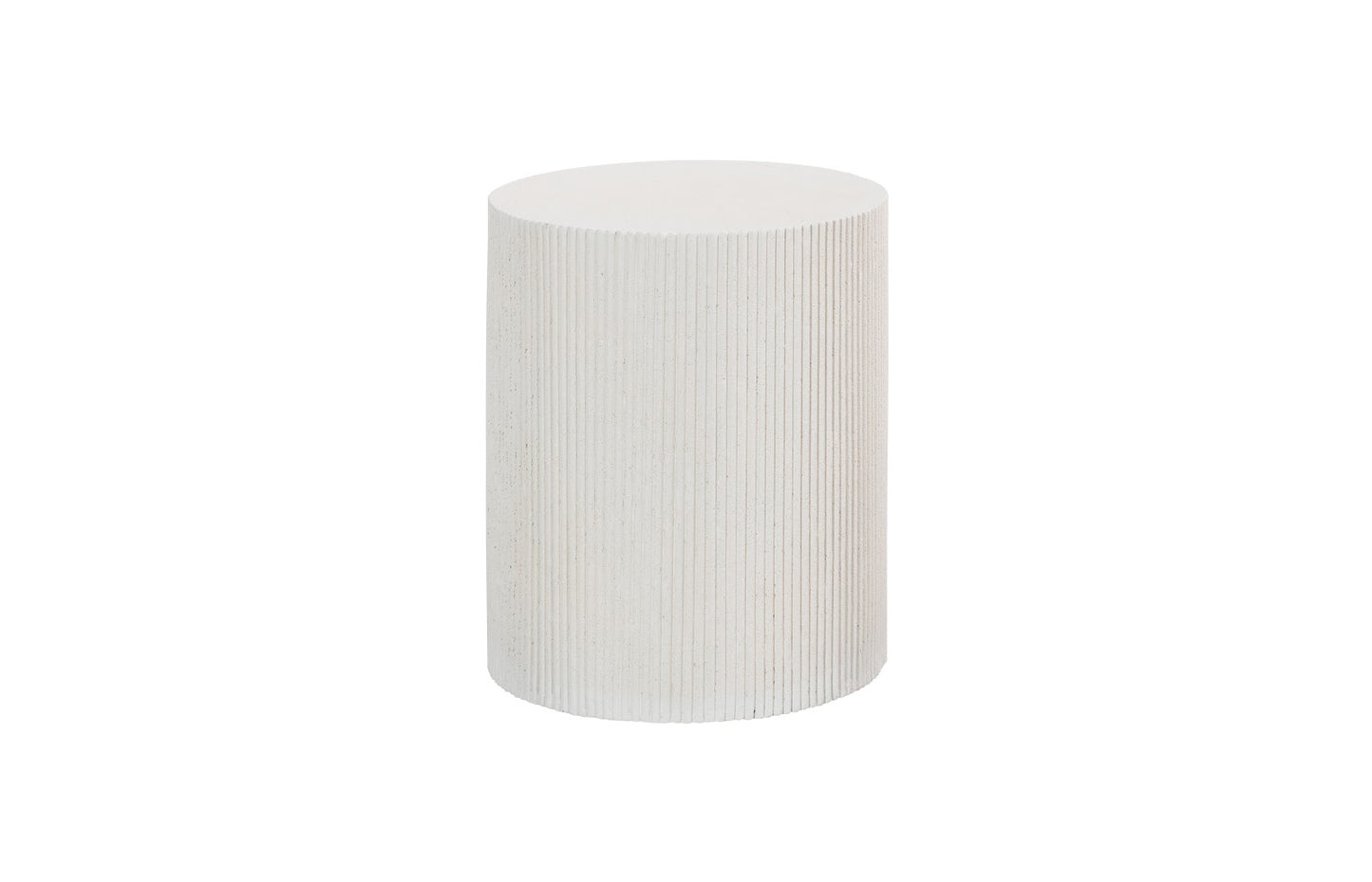 Groovy Side Table, White Stone