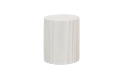 Groovy Side Table, White Stone