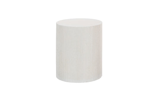 Groovy Side Table, White Stone