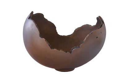 Burled Bowl, Resin, Bronze Finish