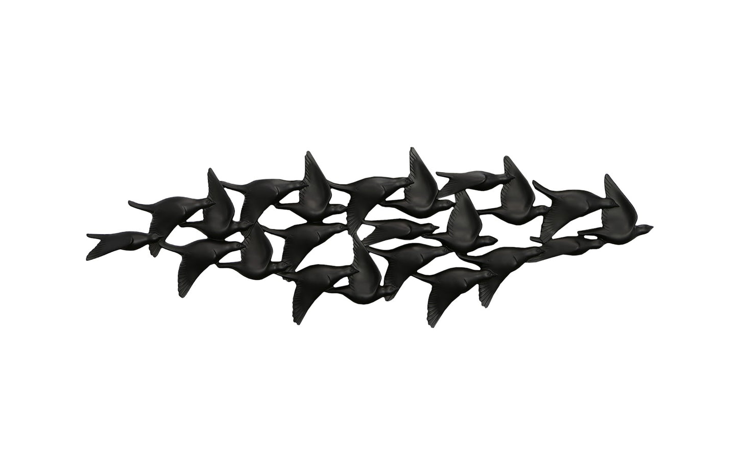 Flock Of Birds Wall Art, Black