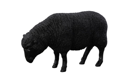 Sheep Sculpture, Gel Coat Black