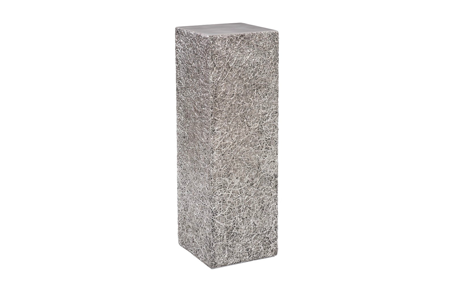 String Theory Pedestal, Silver Leaf, LG