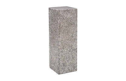 String Theory Pedestal, Silver Leaf, LG