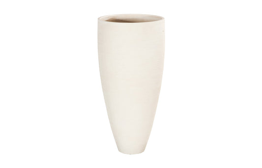 Flora Grande Planter, White Stone