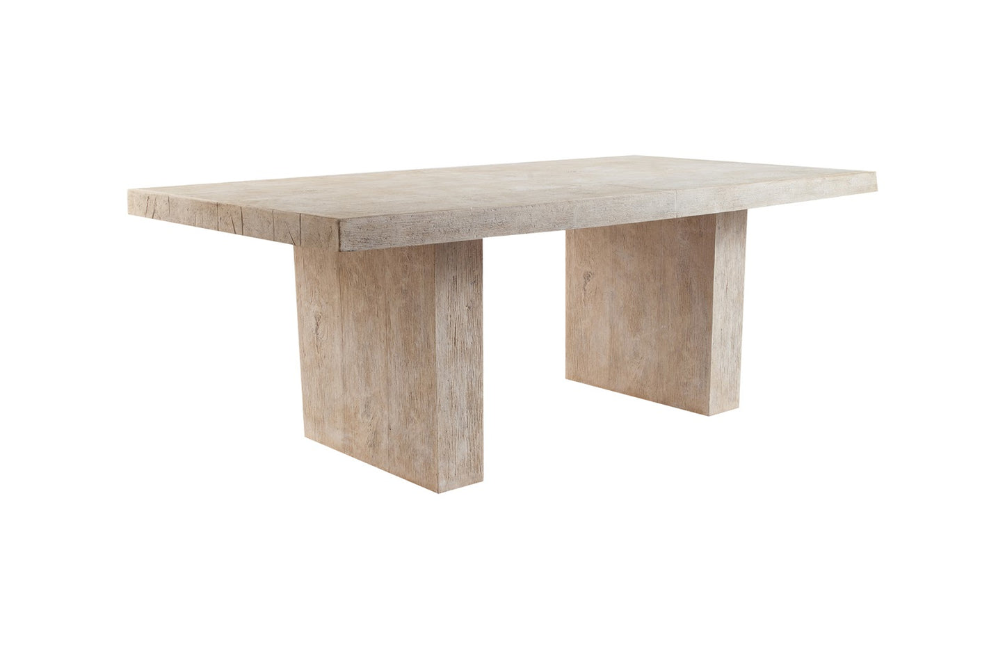 Old Lumber Dining Table, Roman Stone