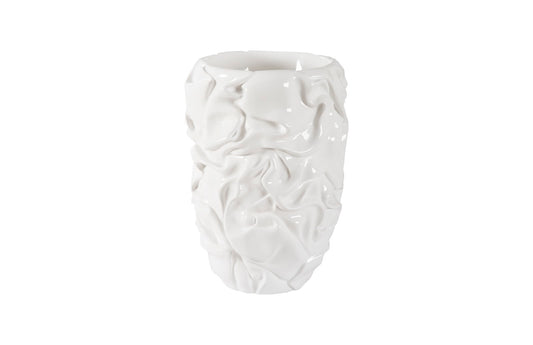 Drape Planter, Gel Coat White