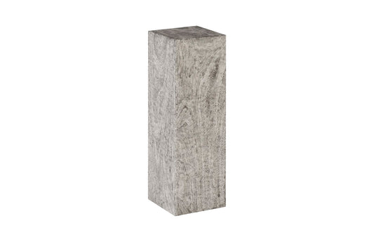 Prism Pedestal, Large, Gray Stone