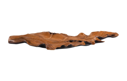 Leaf Bowl, Teak Wood, Black & Natural , Finish