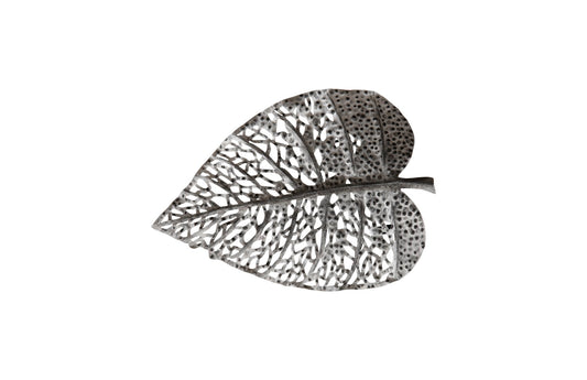 Birch Leaf Wall Art, Silver, XS