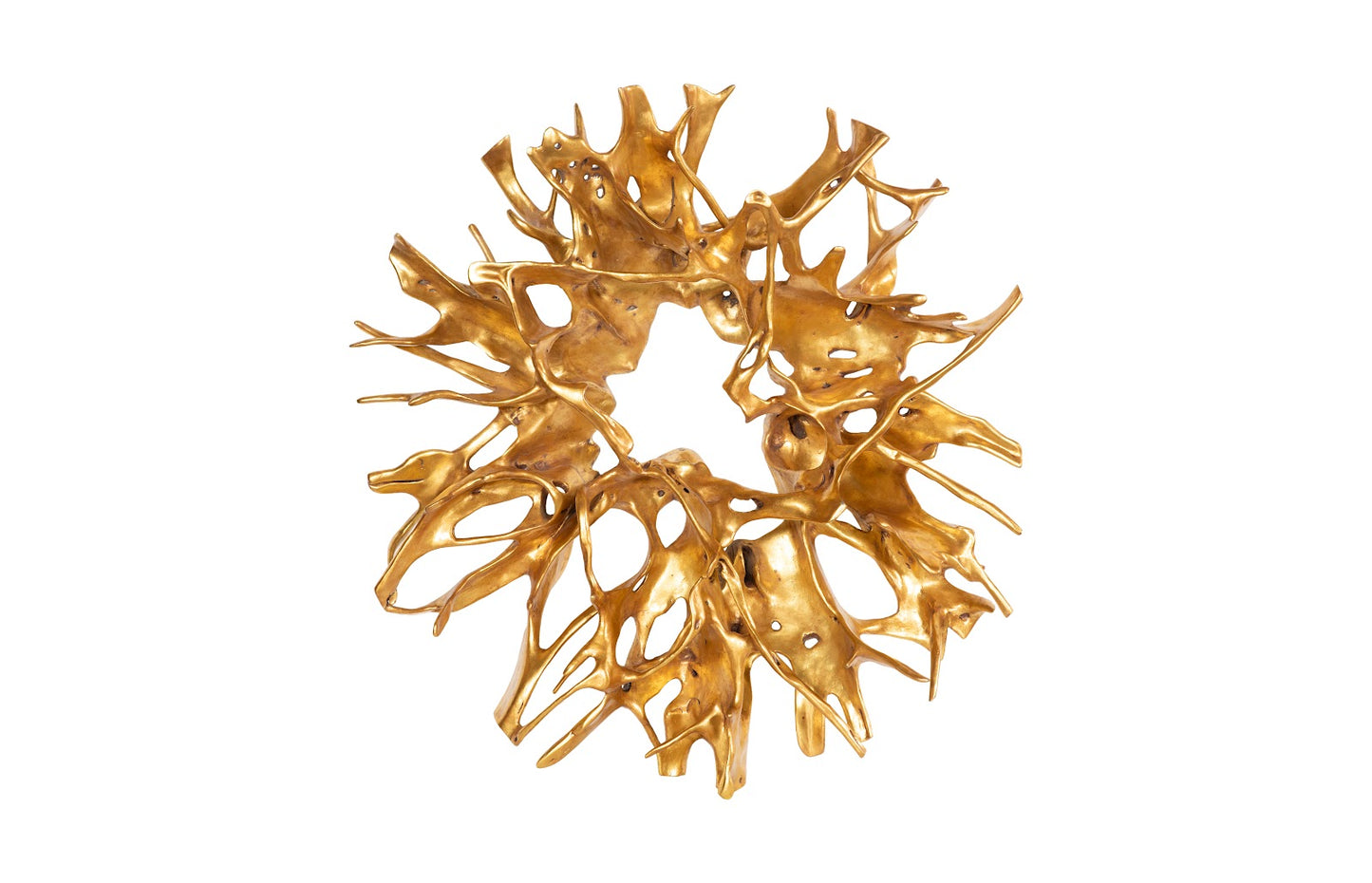 Cast Root Wall Decor, Gold Leaf