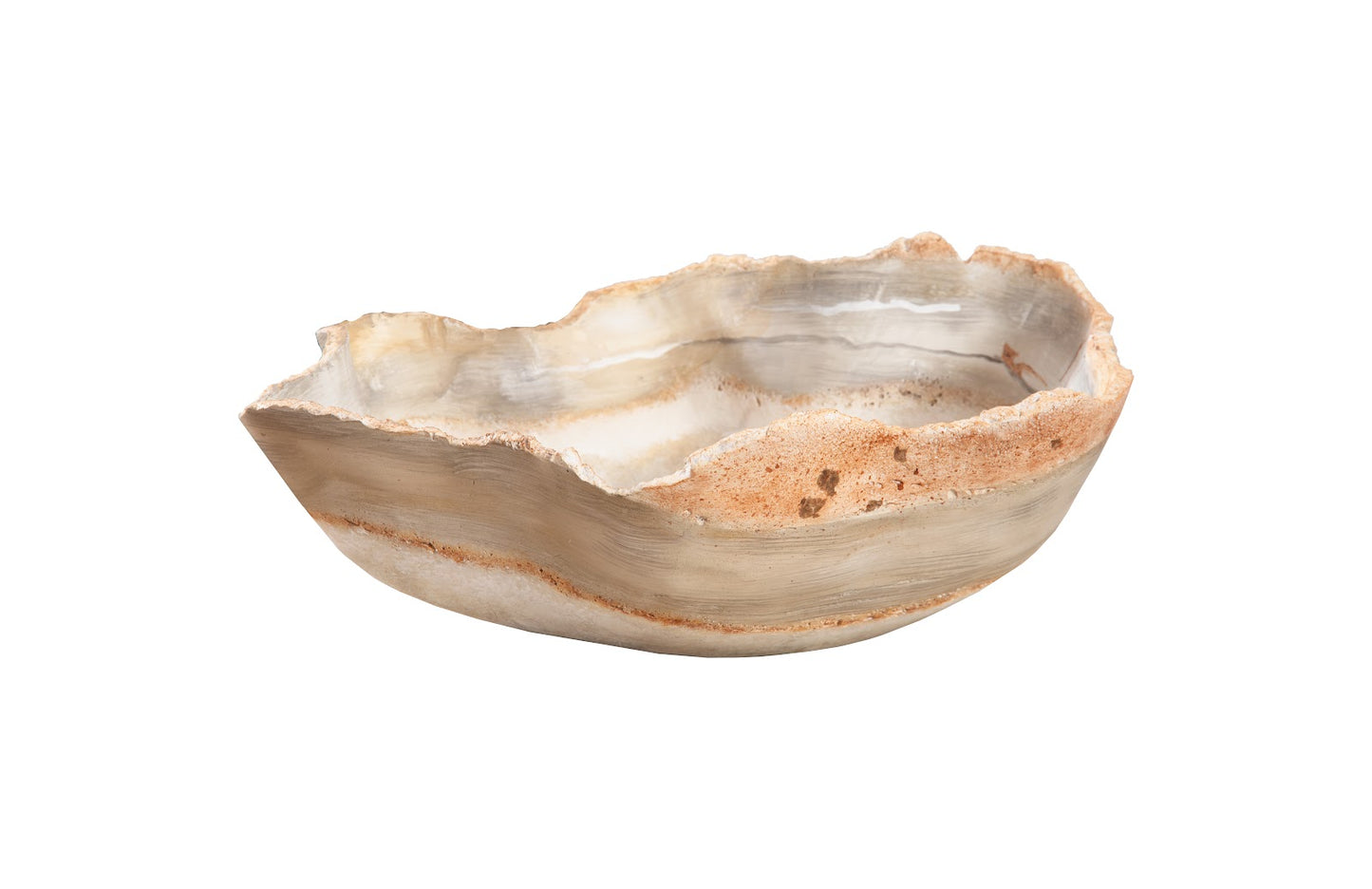 Cast Onyx Bowl, Faux Finish, Small