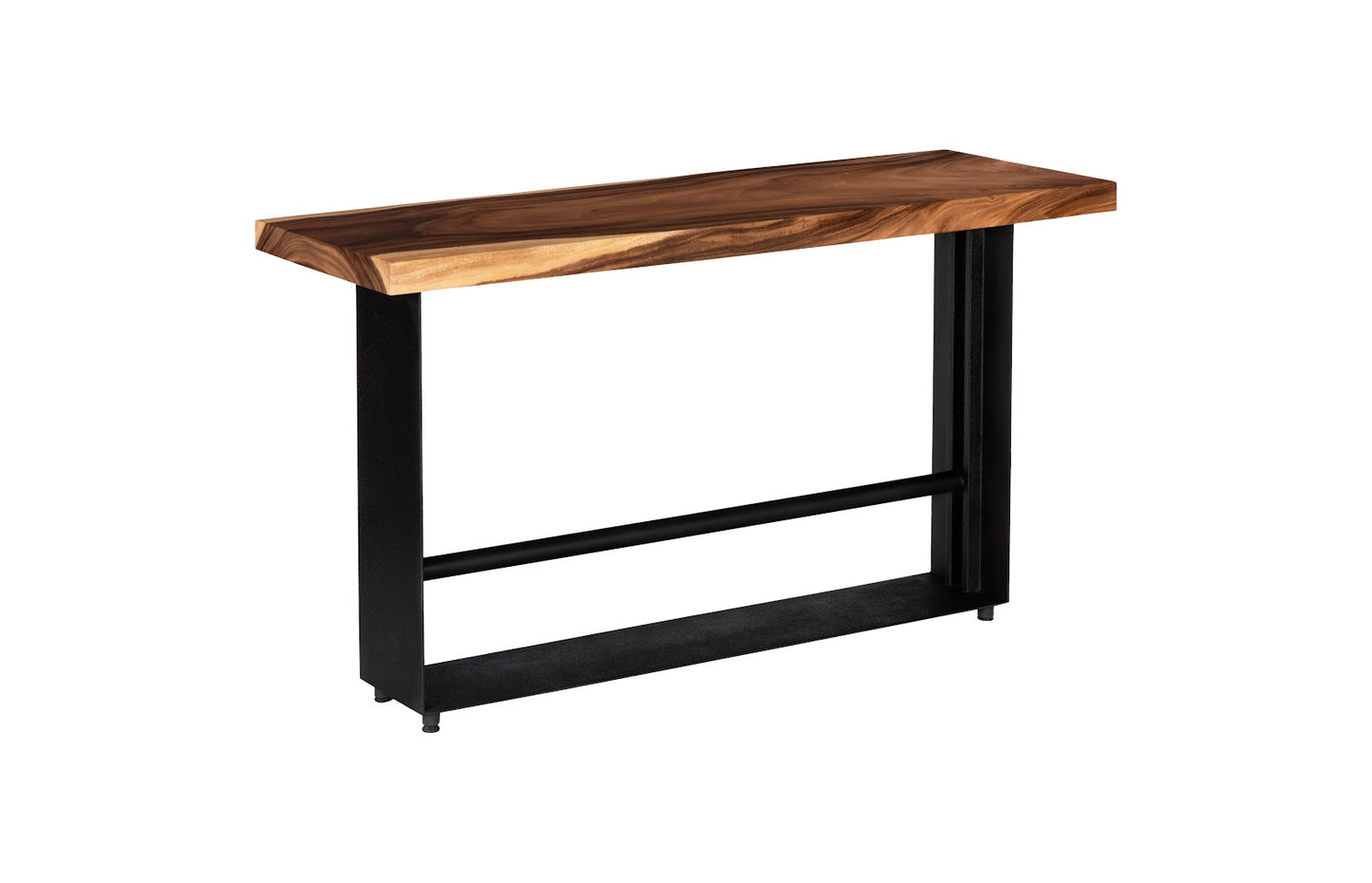 Iron Frame Bar Table, Natural