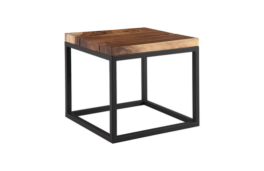 Martin Side Table, Black Metal Base